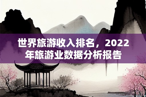 世界旅游收入排名，2022年旅游业数据分析报告